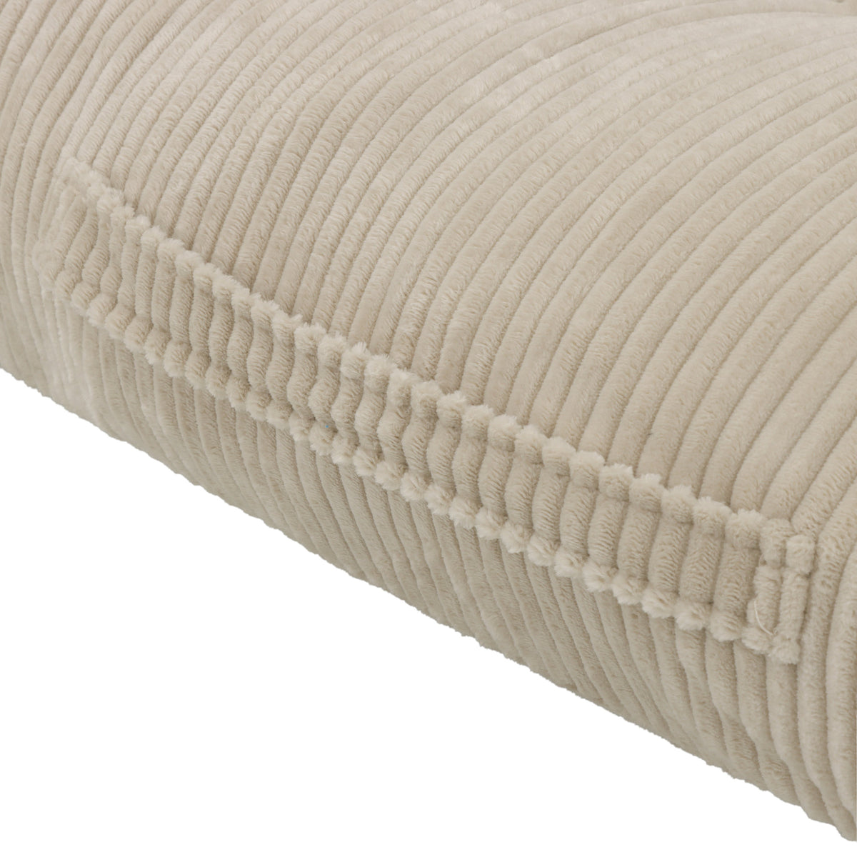 62.9"Corduroy Fabric Beanbag Couch for Living Room, Bedroom & Dorm, Cozy Fluffy Cloud Mini Couch,Corduroy
