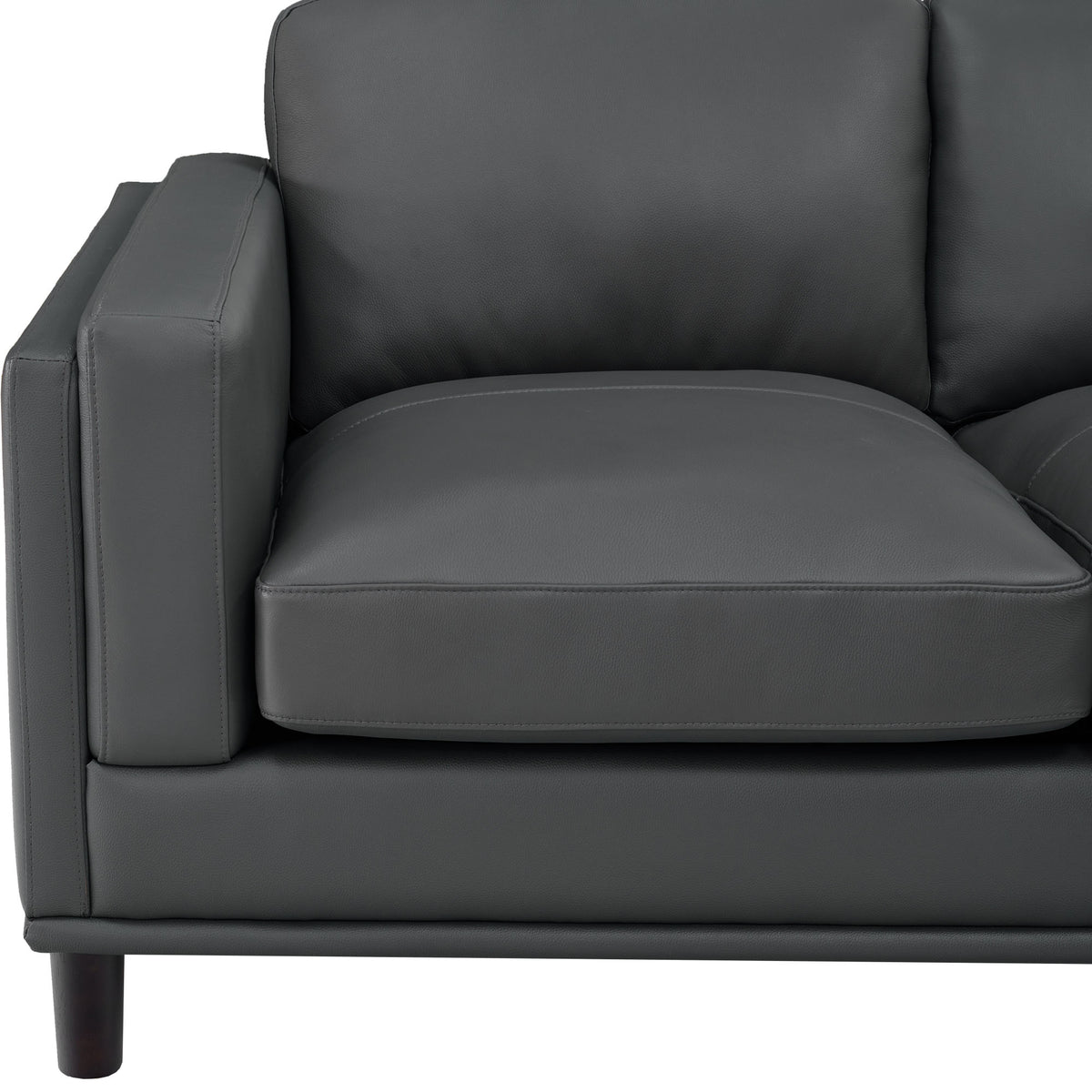 Leather Match U-Shape Sectional