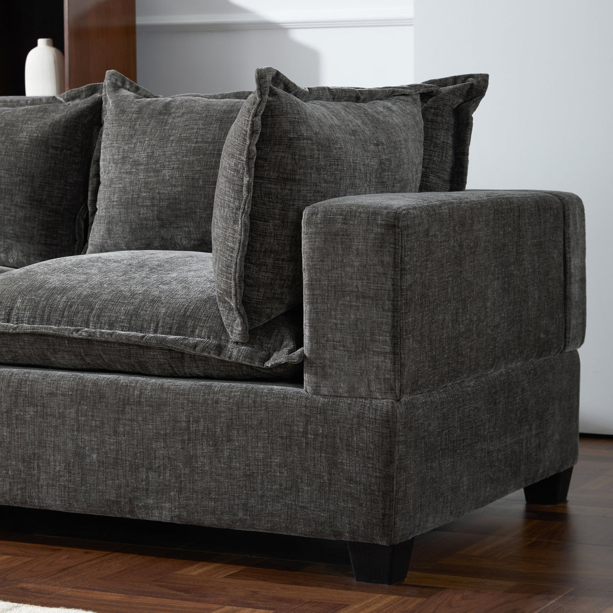 [VIDEO]117.5'' Modular Sectional Sofa with Movable Storage Ottoman, 7 Seat U Shaped Couch, Wide Seat & Free Combination