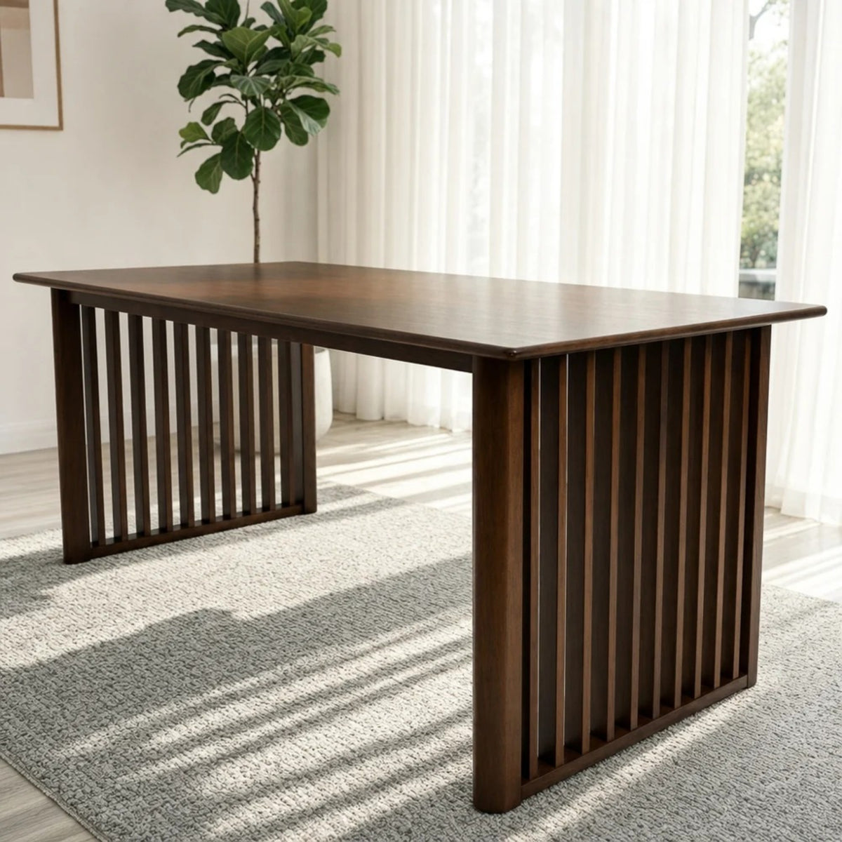 Frontignan Walnut Rectangular Dining Table