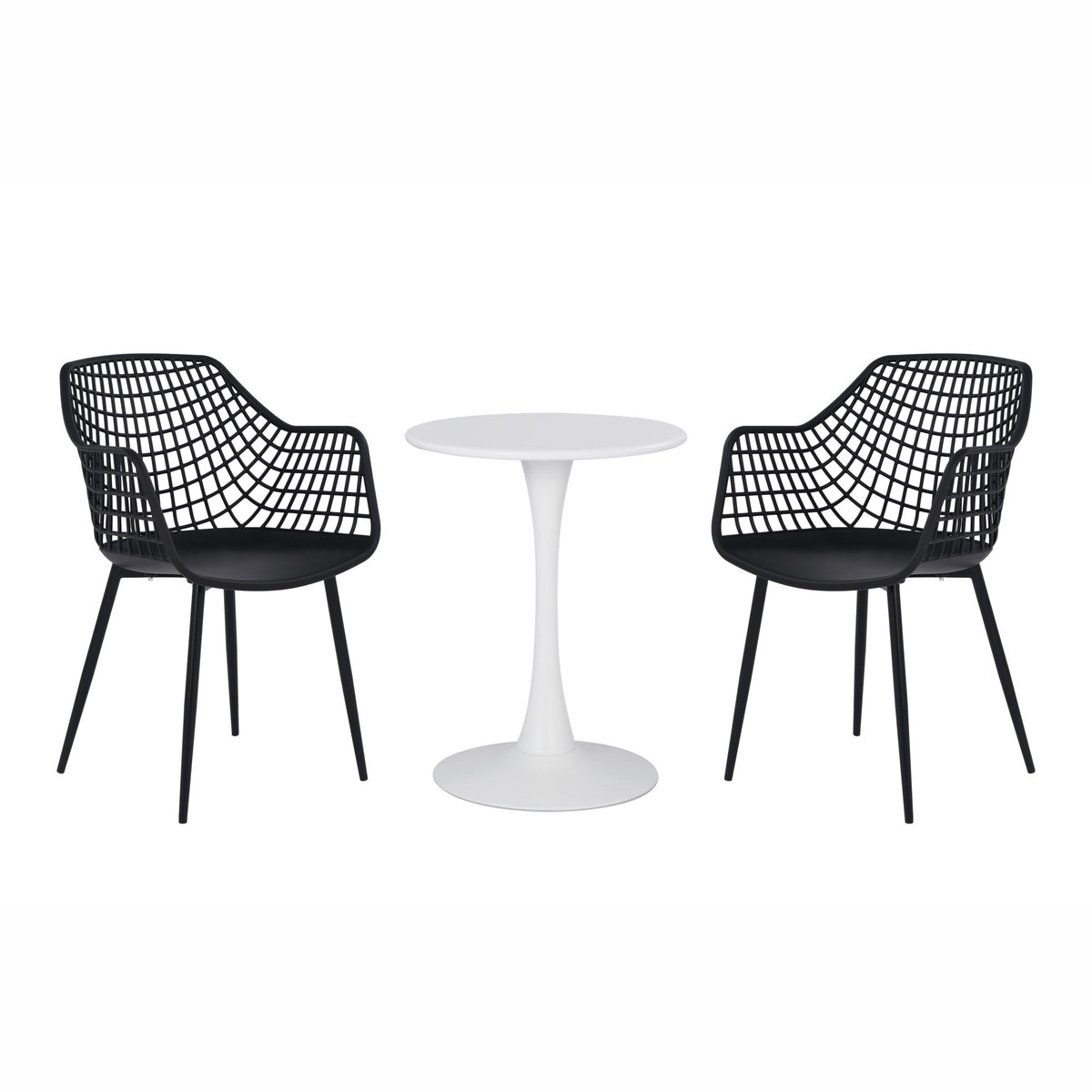 Patio Bistro Set, Black