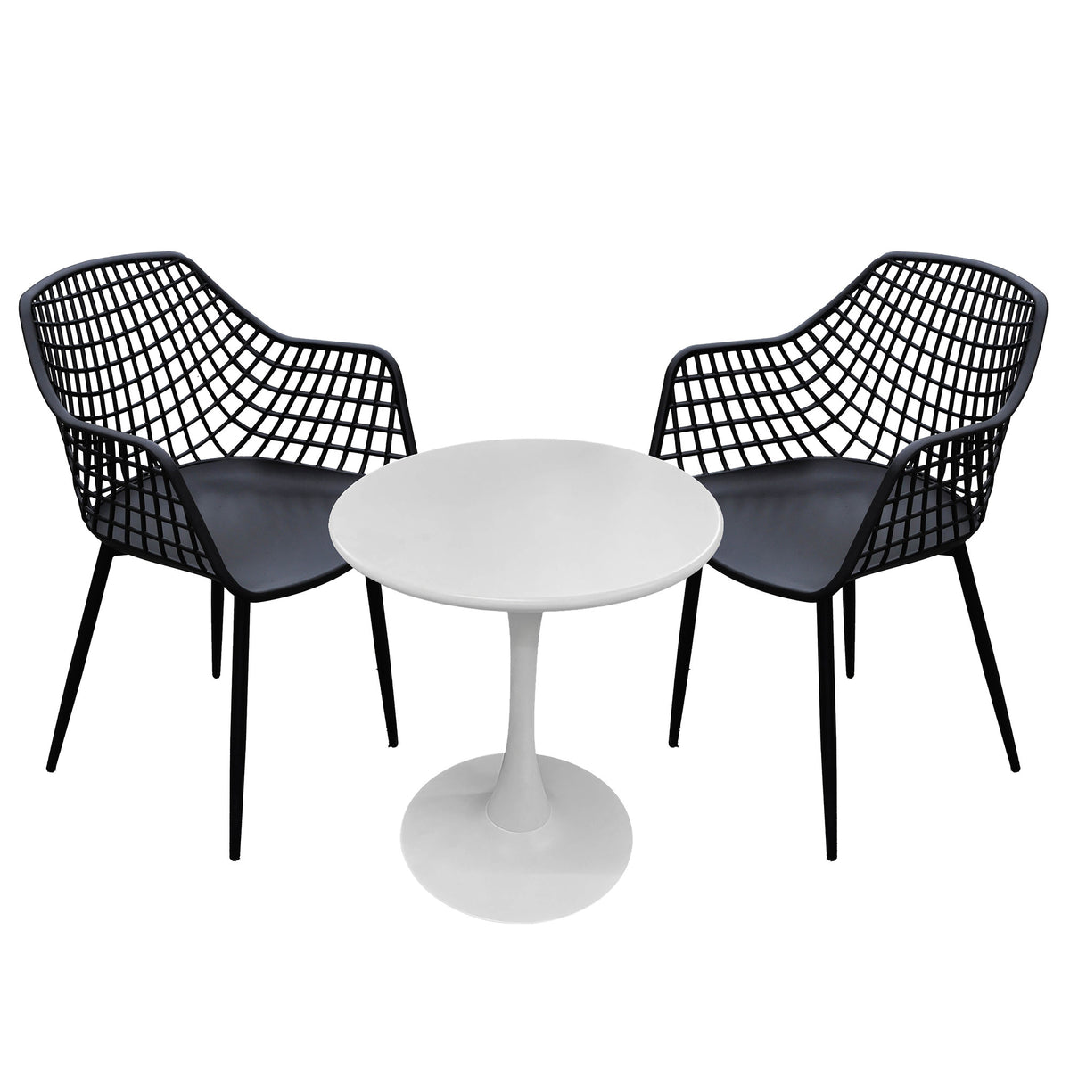 Patio Bistro Set, Black