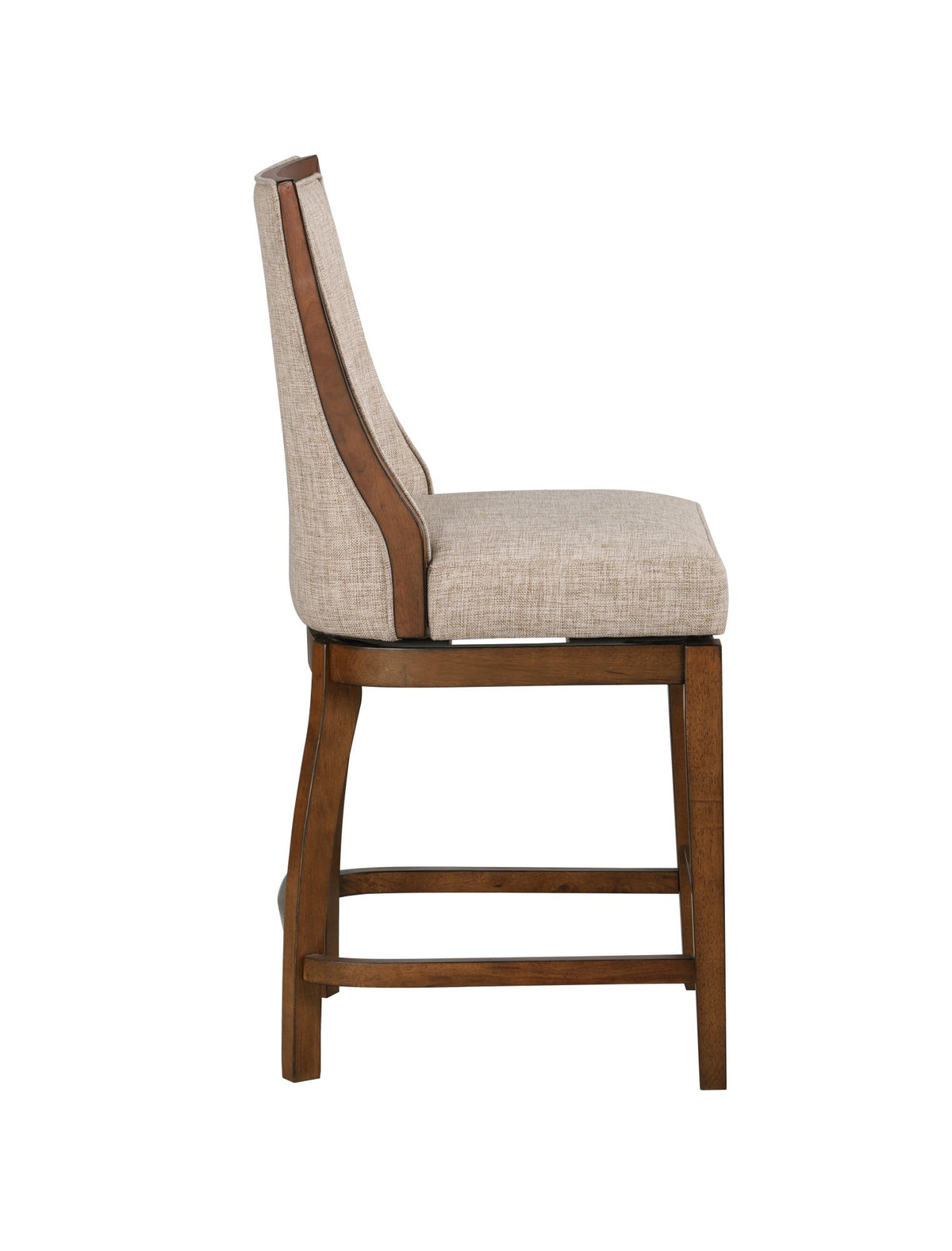 Katherine Barstool - Walnut & Beige