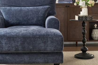 Modern Chaise Lounge , Upholstered Indoor Leisure Sofa Recliner, Chair Sleeper for Bedroom, Living Room, Study Room, Office, BLUE