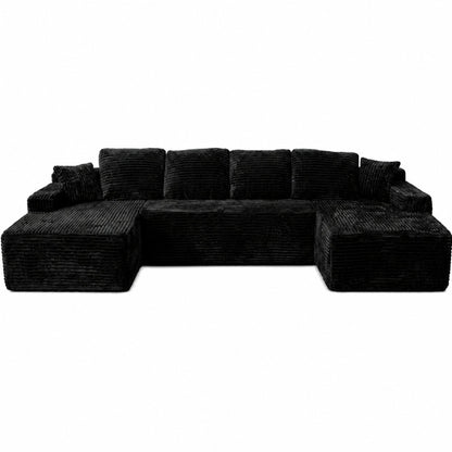 131inch Big Size Modular Sectional Oversized Boneless for Living Room Chaise Convertible Compressed Sofa Box Packaging