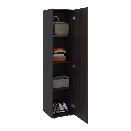 Deftones Storage Cabinet with 4 Shelves for Clothes and Accessories, Modern Design, Wenge