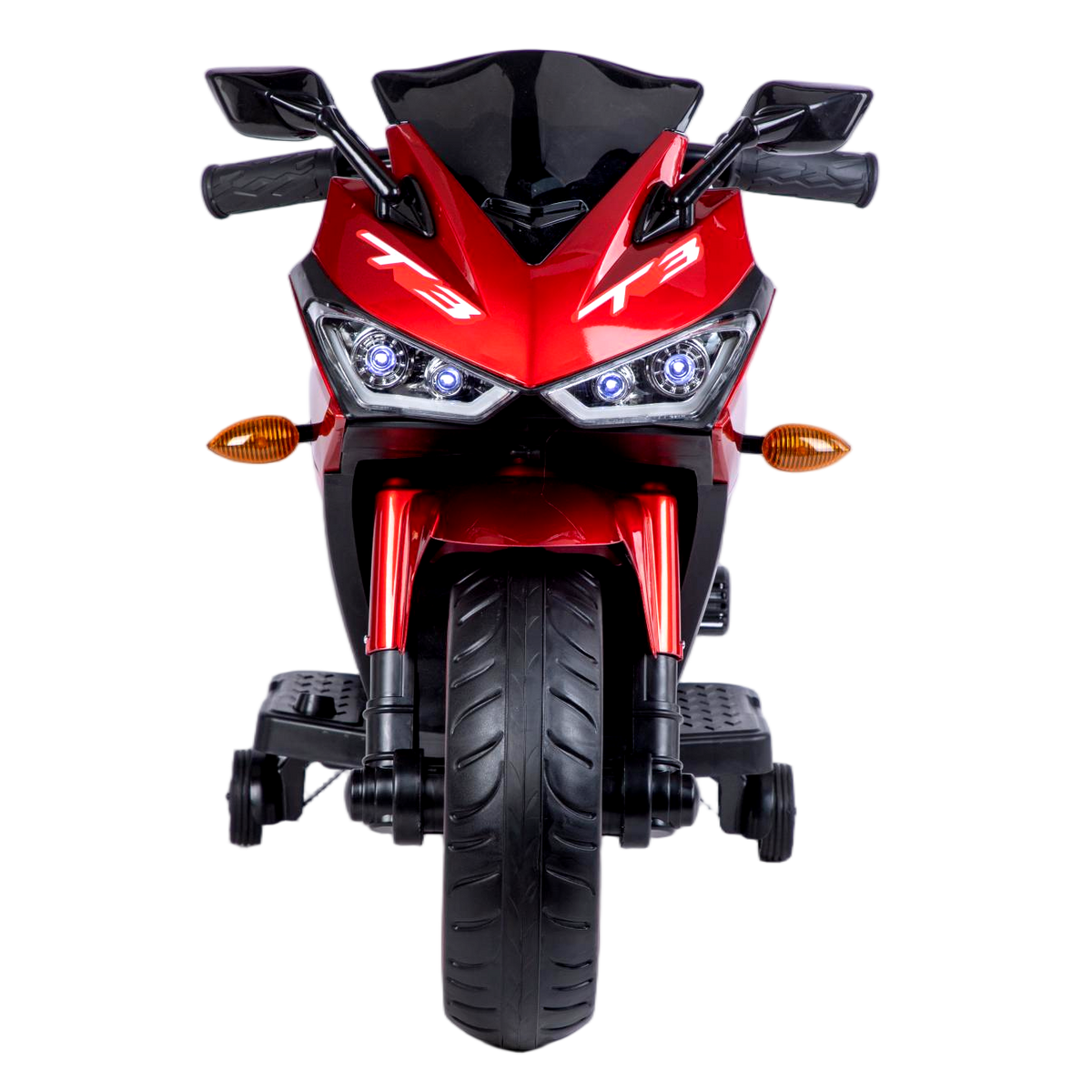 Kids Motorcycle 12 V Motorcycle For Kids 3-8 Years Boys Girls,Kids Motorcycle Ride On Toy With Training  Wheels/Manual Throttle/ Drive By Hand /Lighting  Wheels