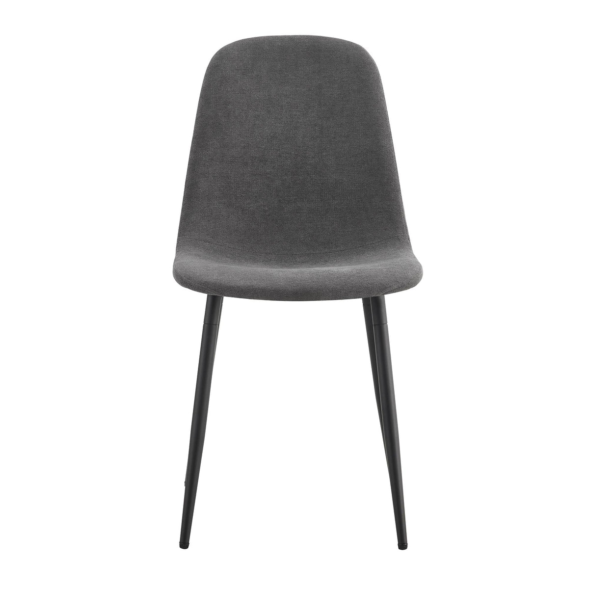 Comfortable Linen-Cotton Dining Chair Set - Six Pieces in Dark Gray.Integrated Seat and Backrest,Linen-Cotton Material,Modern Home Matching.W1151124300