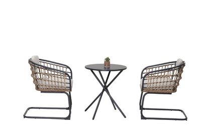 Wicker Dining Chair-SET OF 2 is designed to elevate your patio, or garden space into a cozy, stylish spot for relaxation and connection.