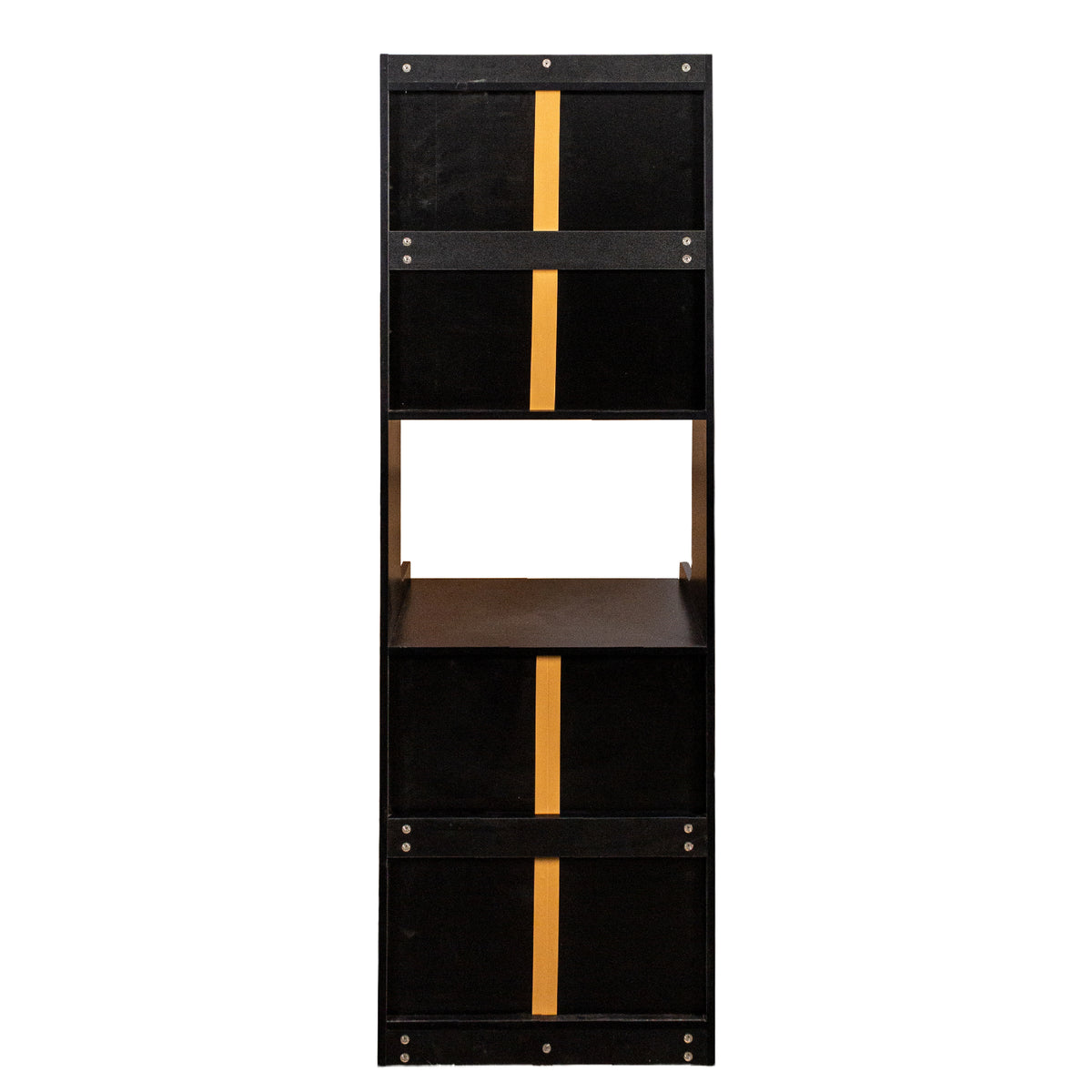 Black Kitchen Pantry Hutch Storage Cabinet, Farmhouse Kitchen Hutch Buffet Cabinet with Microwave Stand
