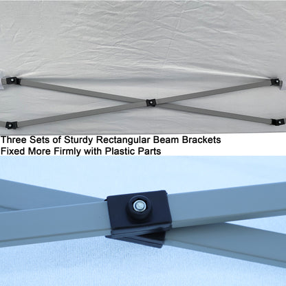Outdoor 10x 10Ft Pop Up Gazebo Canopy Tent Removable Sidewall with Zipper, 2pcs Sidewall with Windows, with 4pcs Weight sand bag – Blue