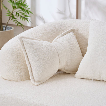 (Old Sku : W2231P392100) 2-in-1 Foldable Sofa Bed,70 Inch Folding Boneless Couch Convertible Compressed Sleeper Sofabed, 4 Pillows for Living Room Apartment, Milk White
