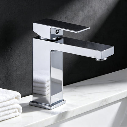Single Hole Bathroom Faucet,Modern Single Handle Vanity Basin Faucet