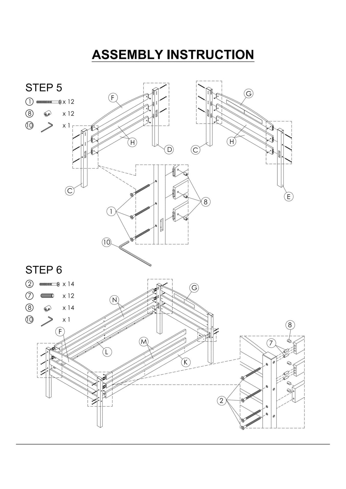 Twin Over Twin Transitional Bunk Bed Arch Design Espresso Finish