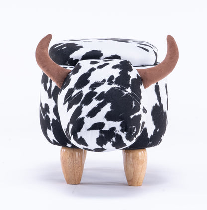 Connor the Cow Storage Ottoman