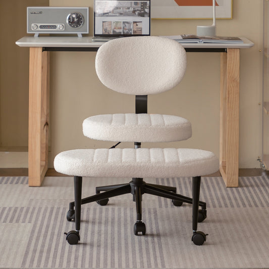 Ergonomic Office Chair – Multi-Position Cross Legged Design for Adults, Swivel Meditation & ADHD Fidget Desk Chair with Back Support & Rolling Base – Model W3394P419035