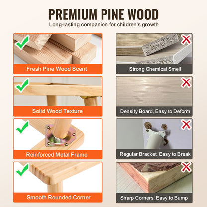 Sensory Table and Chairs Set, Toddlers Activity Table with 2 Stools, 2 Storage Bins & Paper Roll Holder