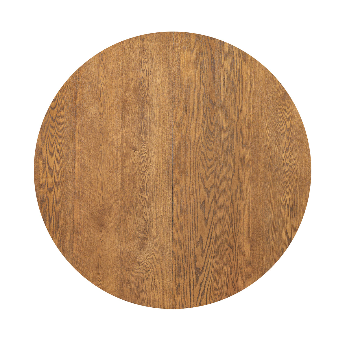 TOPMAX Modern 5-Piece Extendable Round Dining Table Set with 16.2inch Removable Leaf for Small Places, Walnut