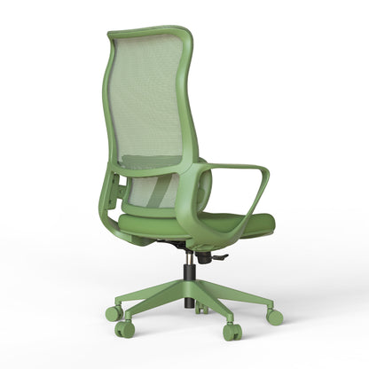 Ergonomic Colorful Office Chair 350LBS Home Office Mesh Breathable High Back, With Adjustable Lumbar Support Computer Chair - Green