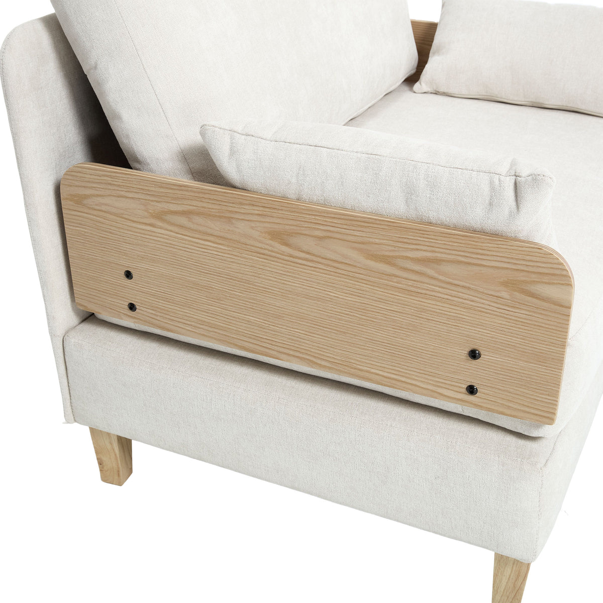 Foldable sofa bed recliner, 3-in-1 convertible sleeper, mid-century modern decor, suitable for small spaces, with three pillows, can be placed in the bedroom study room guest