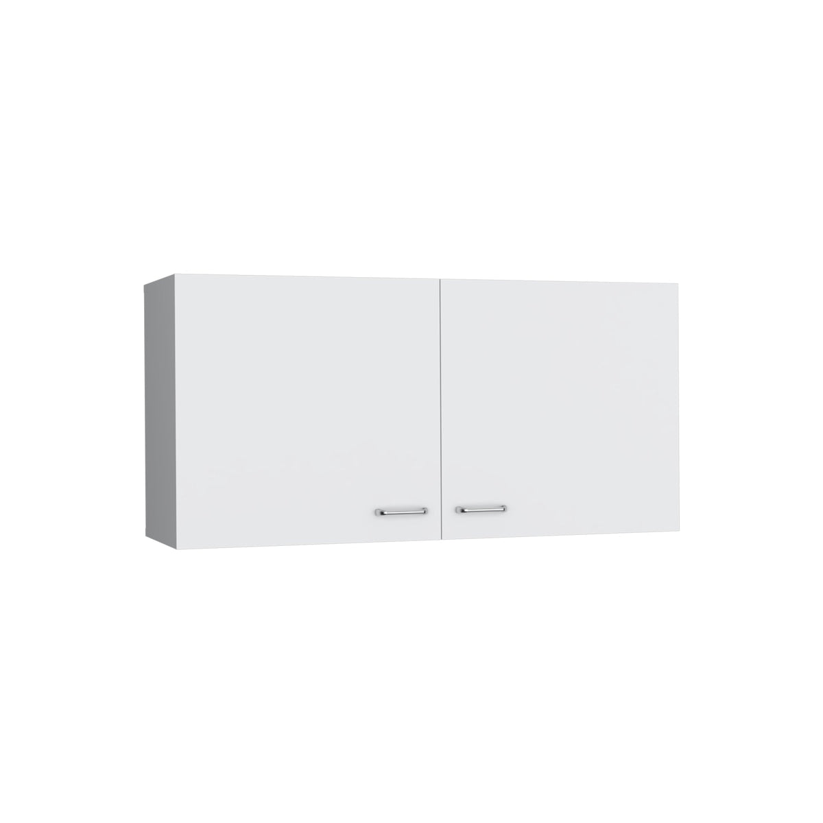 Napoles Wall Cabinet, Two Shelves, Double Door -White