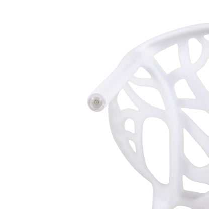 Plastic Dining CHAIR 4PCS white,set of 4