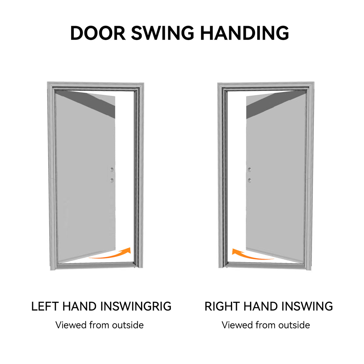 36"x80" Fiberglass Front Door with ,Left-Hand Inswing Exterior Door with Brickmould,Brushed Smooth skin with Oval Decorated glass for Home Entrance,White Door slab only, no frame