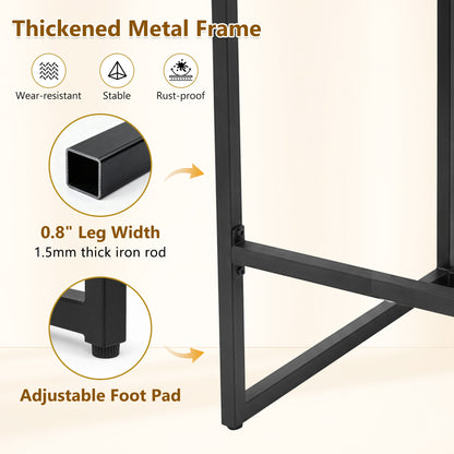 25.6 Inch Counter Height Bar Stools Set of 2 with PU Cushion and Back Modern Bar Chairs for Kitchen Island Counter with Metal Leg for Restaurant Dining Room Office, Green and Black.W2920P462102