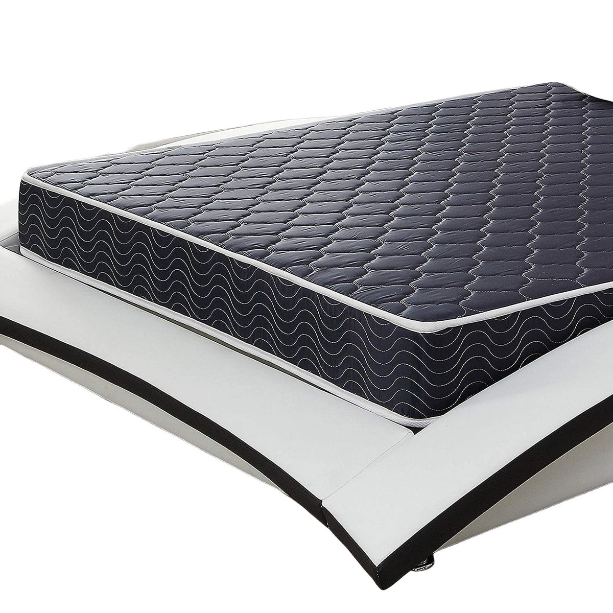 6 Inch Waterproof Foam Mattress, Navy Blue Quilted Breathable Fabric, Twin Size