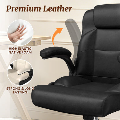 Cross Legged Office Chair with Arms, Wide Criss Cross Chair with Wheels, 360° Rotating Footrest, Height Adjustable Swivel Chair for ADHD,  Ergonomic Office Chair for Home Office Relaxing