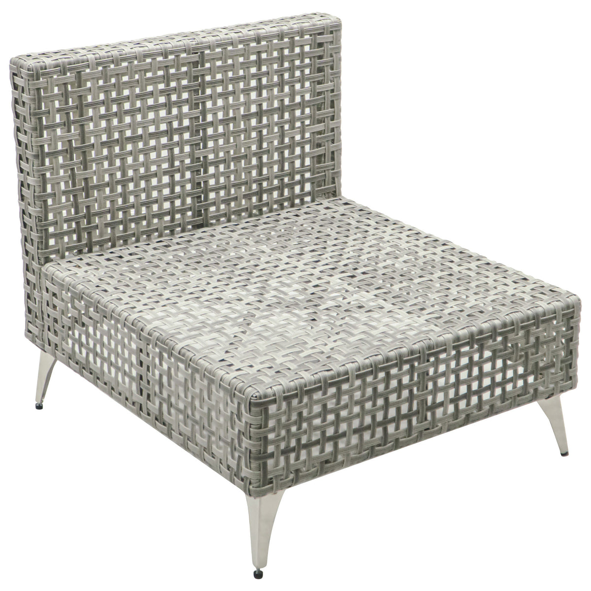 K&K 7-Piece Wicker Patio Furniture Set, Outdoor Conversation Set Sectional Sofa with Water Resistant Grey Thick Cushions and Coffee Table