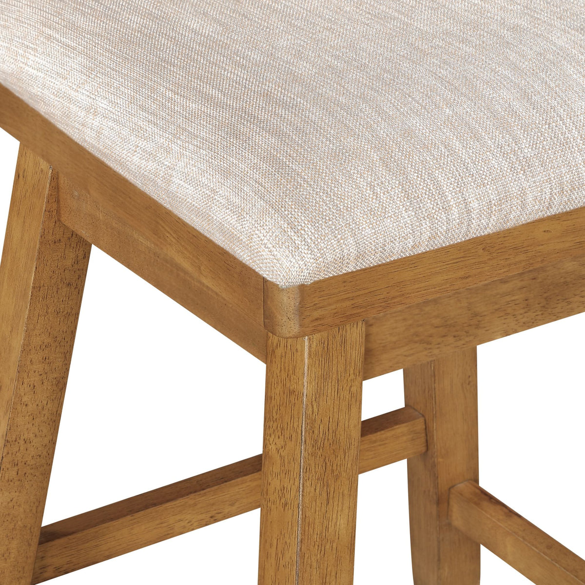 24in Brookline XX-Back Swivel Barstool - Oak