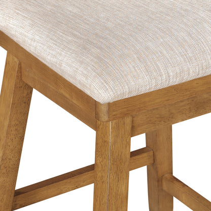 24in Brookline XX-Back Swivel Barstool - Oak