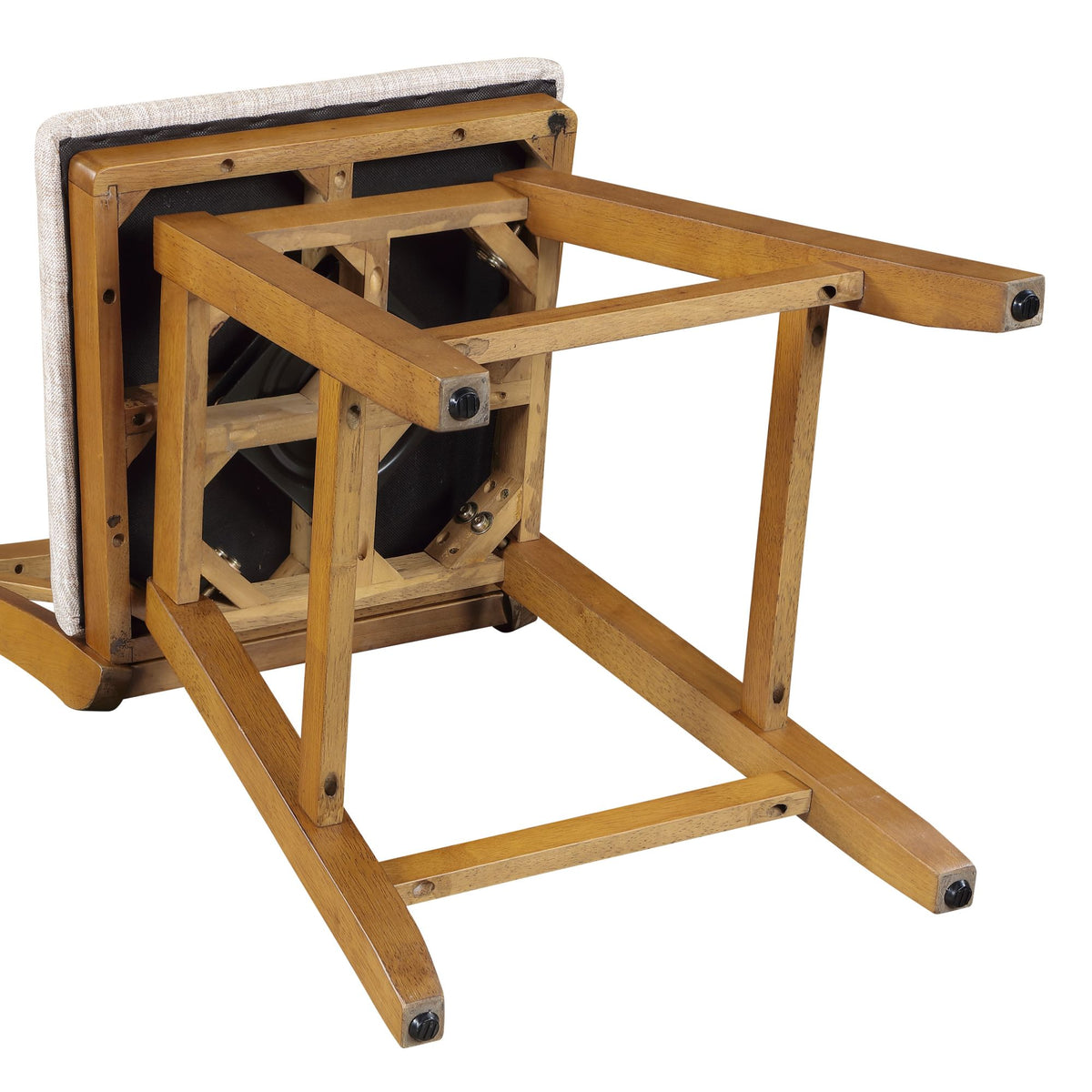 24in Brookline XX-Back Swivel Barstool - Oak