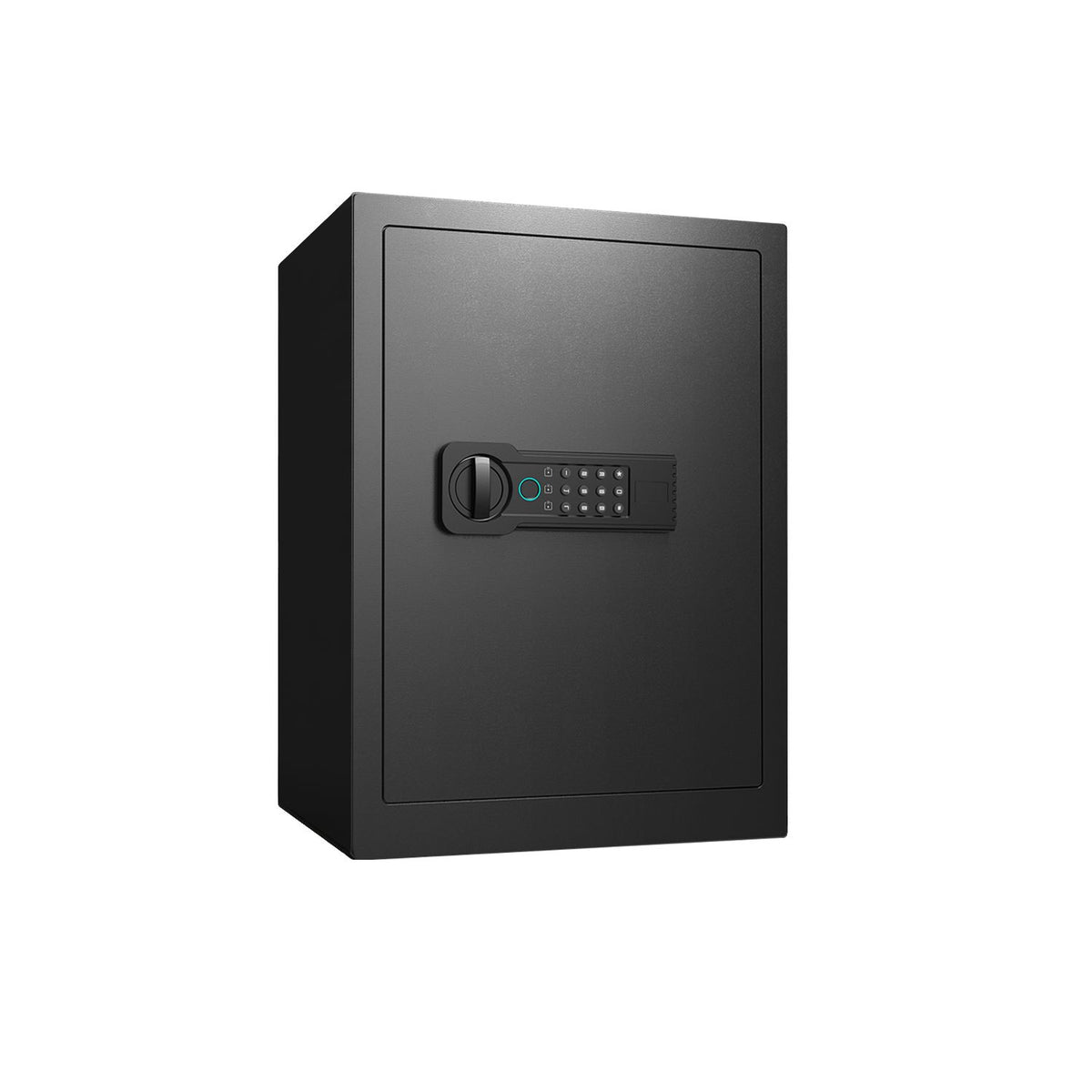 Steel Safe Security Cabinet, Fingerprint & Digital Password Unlock, with Alarm & Silent Mode, for Home, Hotel, Office, Supermarket Use, Black
