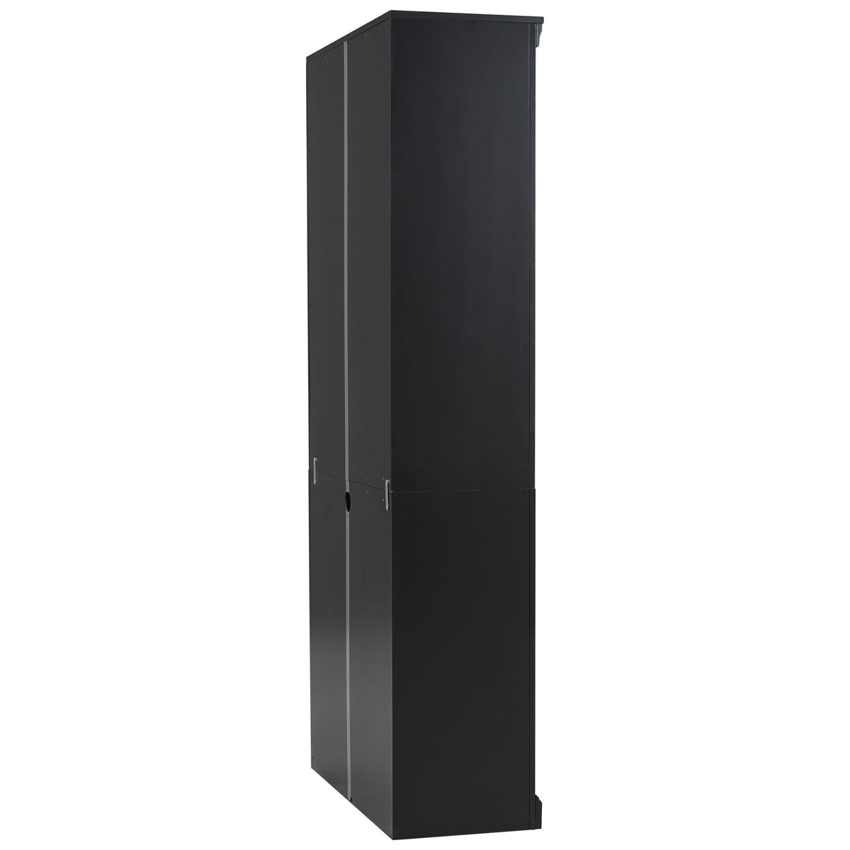 83.4' Tall Wood Bookcase with light strip,5-Tier Decor Bookshelves with Adjustable Shelves,Storage Organizer for CDs/Books/Movies,Free Standing Storage Shelves for Living Room,Home Office,Black