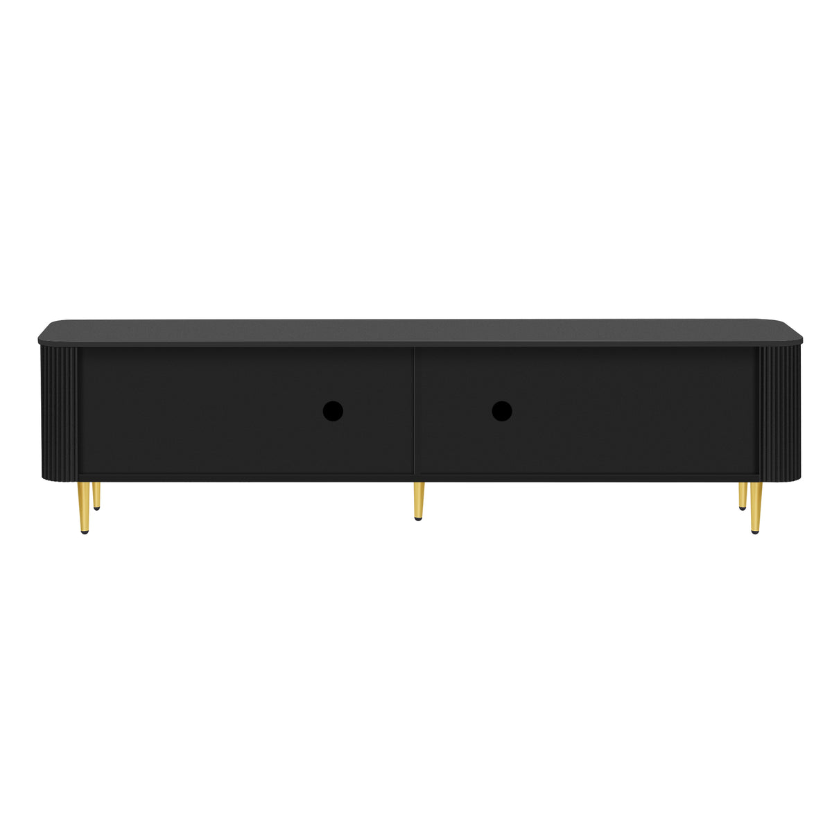 VIBE HAUS 78.7''Minimalist TV Stand for TVs up to 85 Inches, Modern Entertainment Center Media Console with 4 Spacious Cabinets for Living room(OLD SKU: SJ000143AAB)