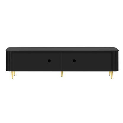 VIBE HAUS 78.7''Minimalist TV Stand for TVs up to 85 Inches, Modern Entertainment Center Media Console with 4 Spacious Cabinets for Living room(OLD SKU: SJ000143AAB)
