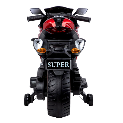 Kids Motorcycle 12 V Motorcycle For Kids 3-8 Years Boys Girls,Kids Motorcycle Ride On Toy With Training  Wheels/Manual Throttle/ Drive By Hand /Lighting  Wheels