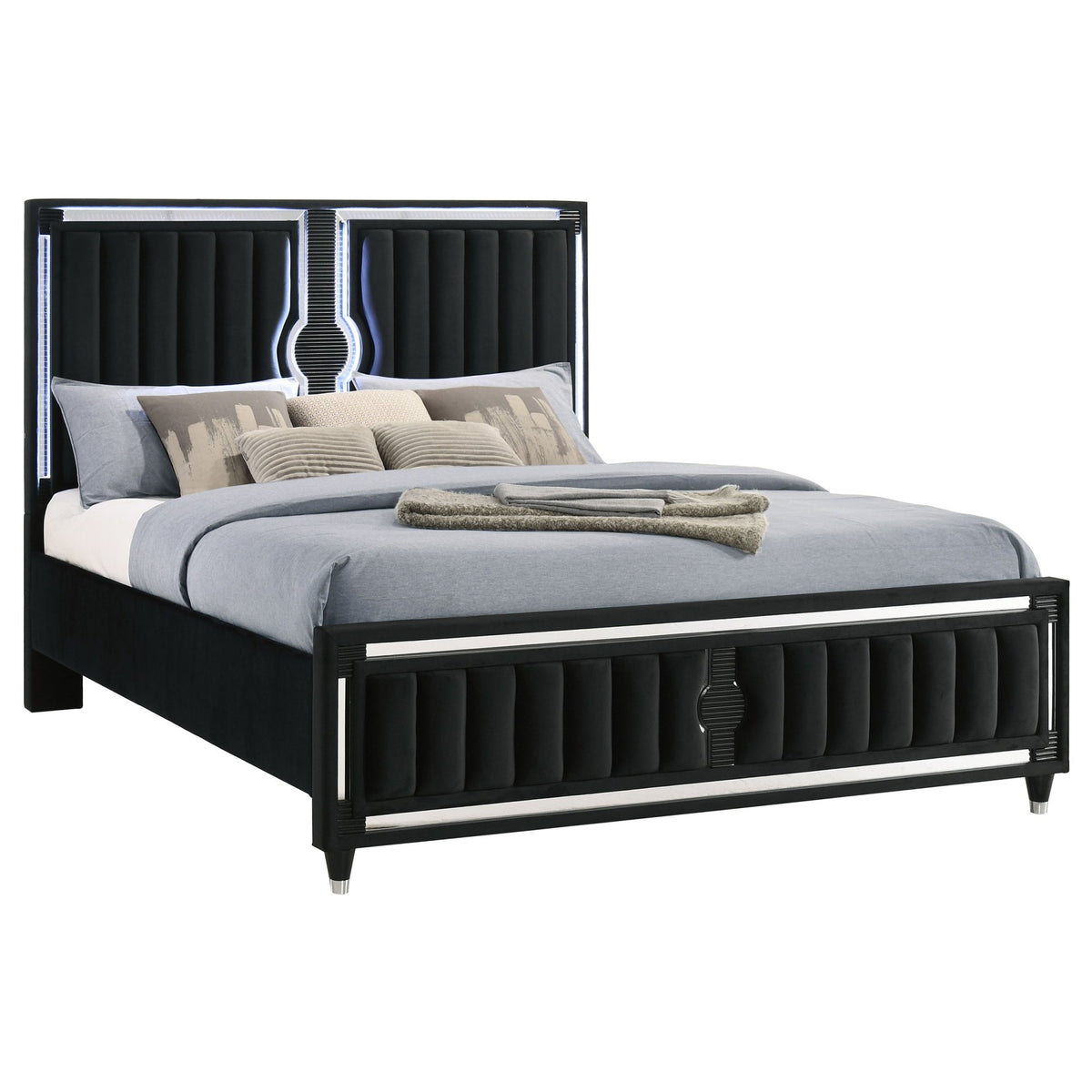 Roland Black Eastern King 4-piece Bedroom Set