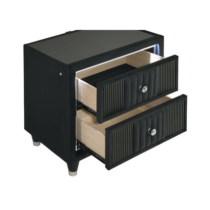 Roland Black Eastern King 4-piece Bedroom Set