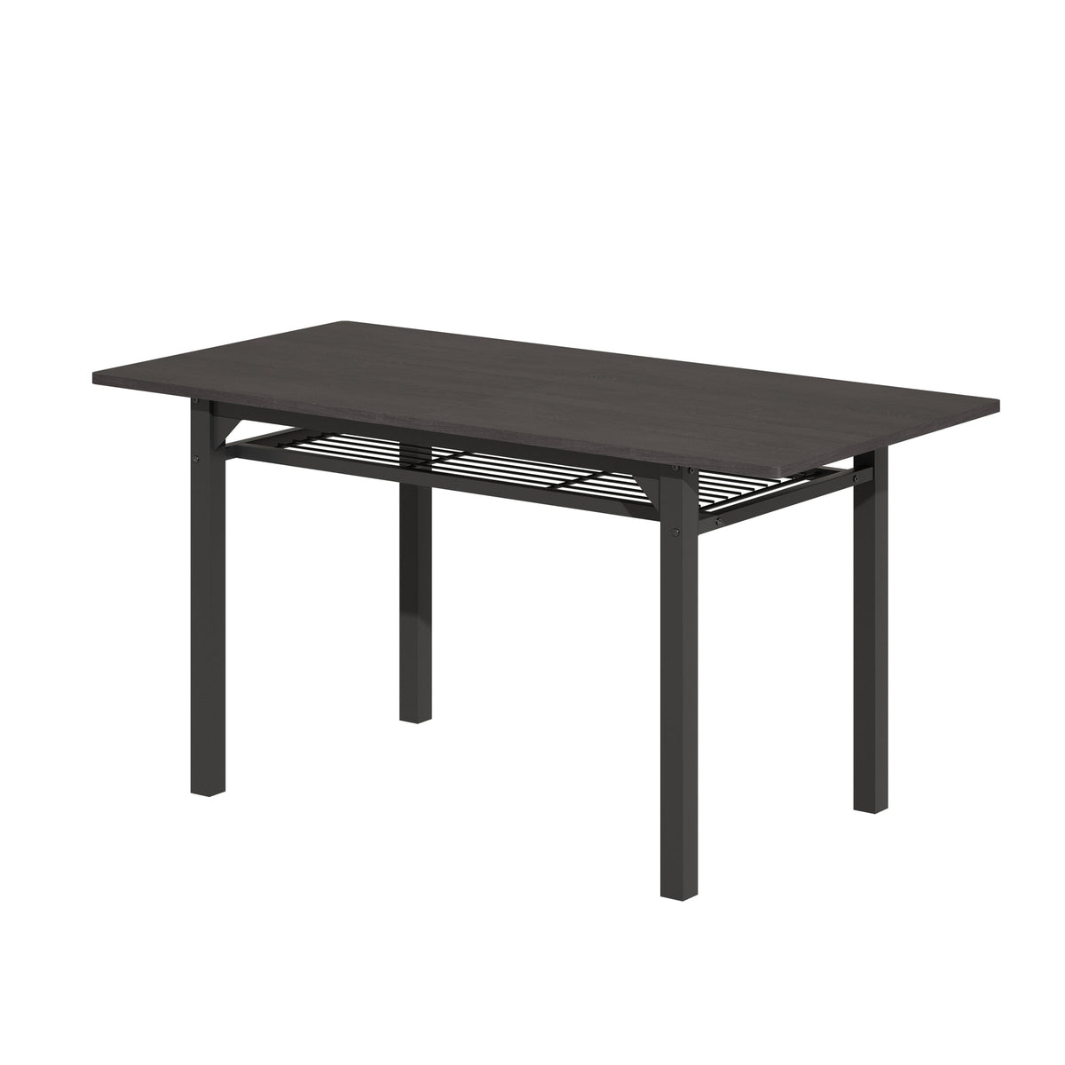 Dining Table Set for 6 with Storage Chairs, Wooden Kitchen Table Set, Farmhouse 5-Piece Dining Room Furniture, Compact Dinette Set for Small Space, Breakfast Nook, Apartment