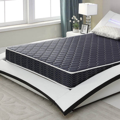 6 Inch Waterproof Foam Mattress, Navy Blue Quilted Breathable Fabric, Twin Size
