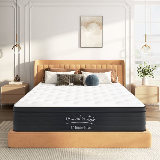 King Size Mattress, 10 Inch Hybrid Mattress, Individually Pocketed Innerspring, Medium Firm – Model W2889P453492