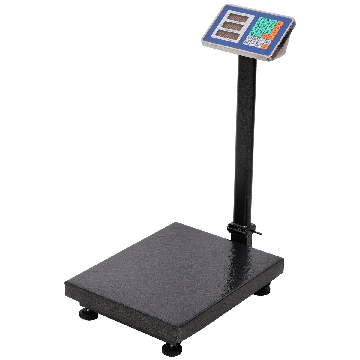 660lbs Weight Computing Digital Scale Floor Platform Scale, 0.1 lbs Accuracy Computing Floor Scale with LB/KG, Tare, Price Calculator
