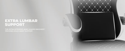 Gaming Chair with Massage,Ergonomic PC Gaming Chair Computer Chairs with Footrest Comfortable Headrest and Lumbar Support, High Back BLACKWHITE