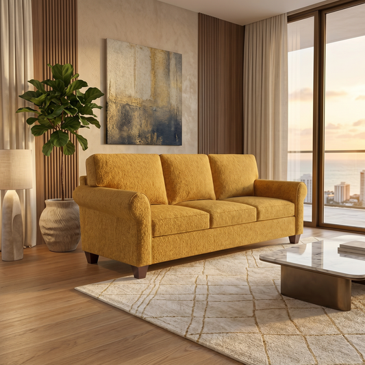 Augusta Sofa – Made in USA, Custom Fabric Options, Classic Sofa Wholesale Furniture - Hepburn Chai Tea - Fabric