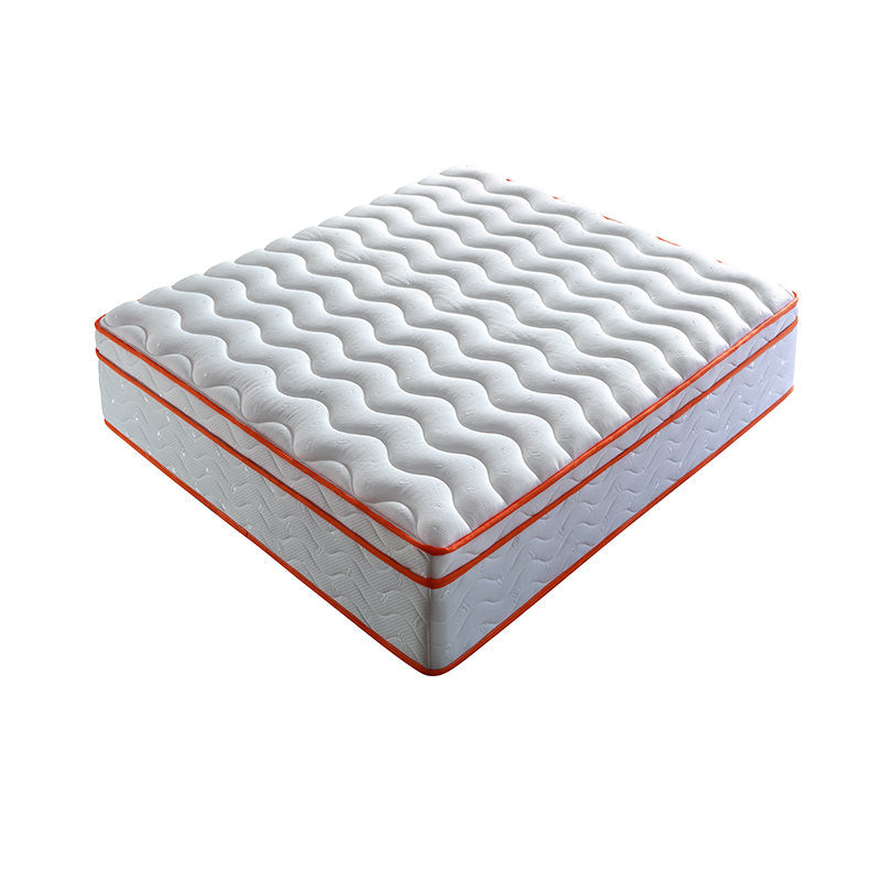Queen Mattress, 10 Inch Hybrid Mattress in a Box, Memory Foam and Pocket Springs, Fiberglass Free, Soft and Breathable, Medium Firm Feel
