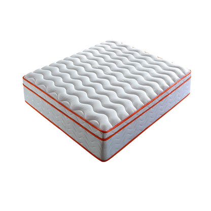 Queen Mattress, 10 Inch Hybrid Mattress in a Box, Memory Foam and Pocket Springs, Fiberglass Free, Soft and Breathable, Medium Firm Feel