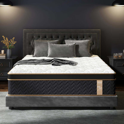 Twin Mattress, 10 Inch Plush Hybrid Mattresses with Gel Memory Foam, Fiberglass-Free Mattress in a Box, Individual Pocket Spring-Motion Isolation-Edge Support, CertiPUR-US Certified